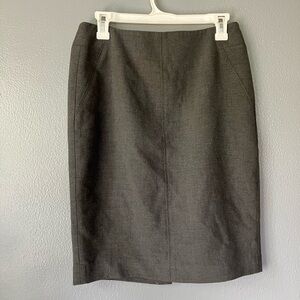 Classic Gray Pencil Skirt